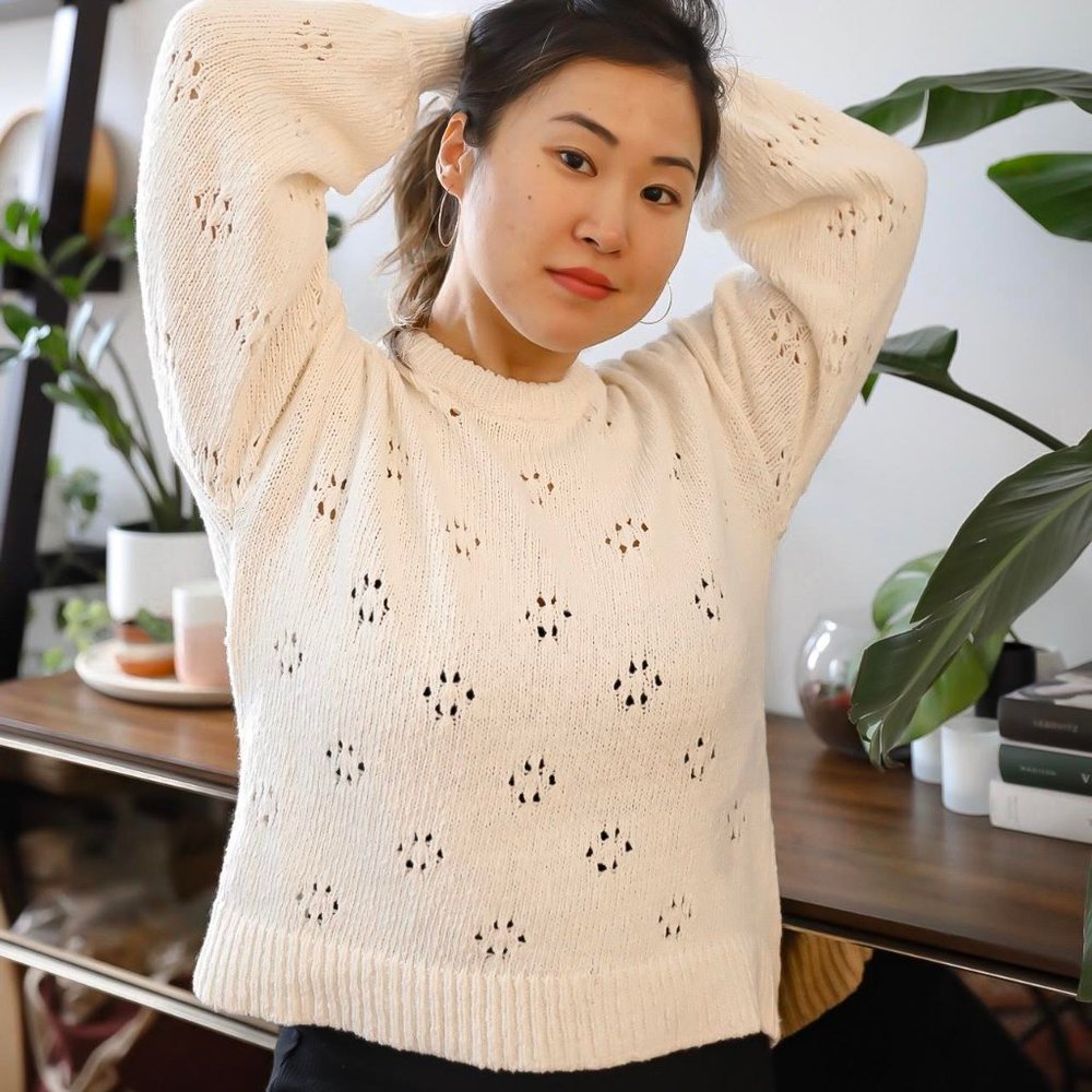 Madewell Cream Pullover Sweater